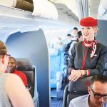 Униформите на кабинния състав са избрани след публичен конкурс, спечелен от непрофесионален дизайнер